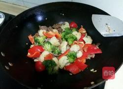 双花炒牛肉的做法图解7