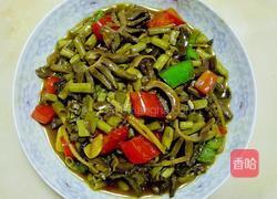 酸豆角炒鸭胗的做法图解10