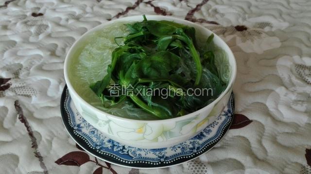 豌豆尖粉丝汤