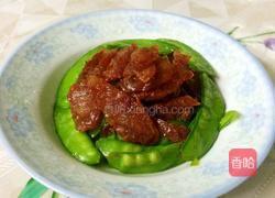 荷兰豆炒腊肠的做法图解7