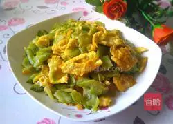 Illustration of how to make fried bitter gourd with eggs 14