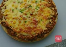 金枪鱼肉松披萨的做法图解8
