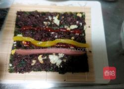 番茄鱼子紫米寿司的做法图解8
