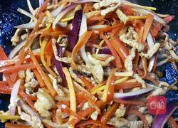 五彩炒面的做法图解9