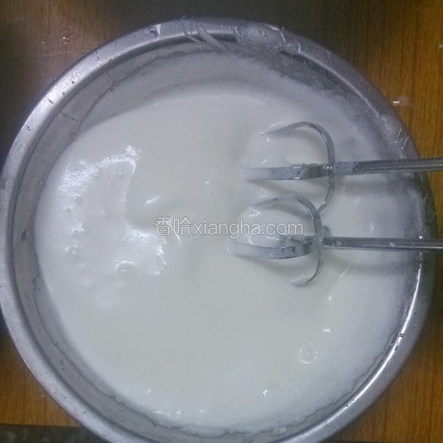 打发至硬性发泡可以拉花成形