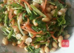 香菜胡萝卜拌黄豆的做法图解6