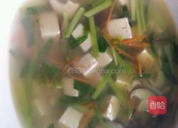 韭菜豆腐汤的做法图解5