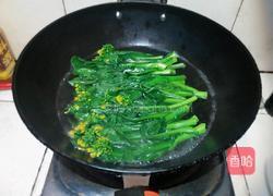 肉沫炒菜心的做法图解5