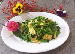 菠菜炒蛋皮
