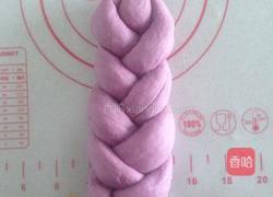 紫薯辫子包的做法图解6