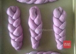 紫薯辫子包的做法图解7