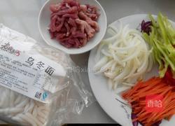 炒乌冬面的做法图解1