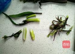 腊肉炒红菜苔的做法图解2