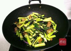 腊肉炒红菜苔的做法图解10