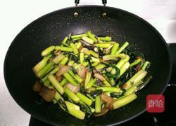 腊肉炒红菜苔的做法图解11