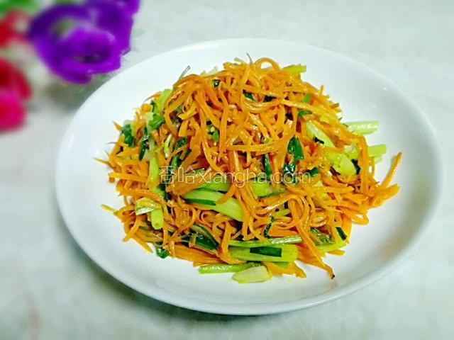 芹菜炒胡萝卜