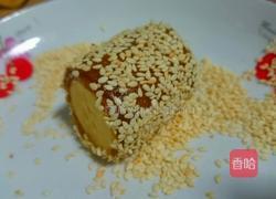 黄粑香蕉芝麻卷的做法图解4