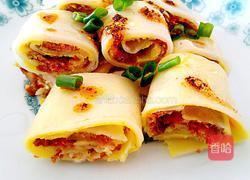 腊肠鸡蛋肠粉的做法图解8