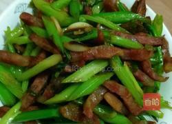 西芹腊肠的做法图解6