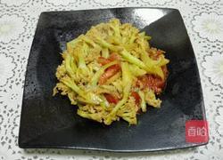 番茄炒菜花的做法图解5