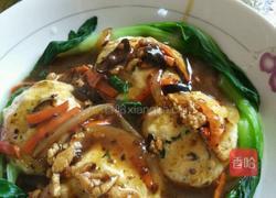 浇汁耗油豆腐丸的做法图解3