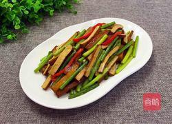 香干炒蒜苔的做法图解12