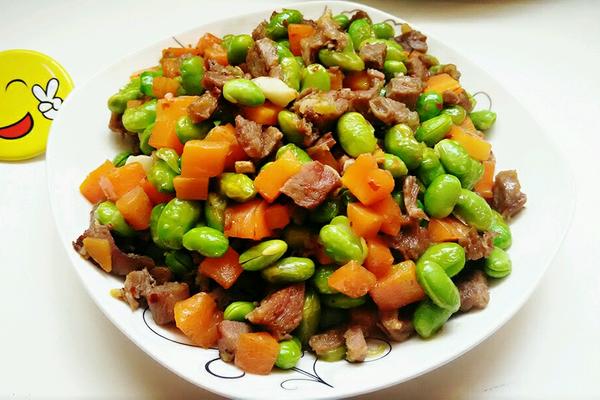 五香牛肉烧青豆