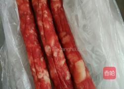 青椒炒甜肠的做法图解1