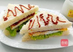 培根煎蛋三明治的做法图解18