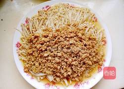 蒜蓉肉末金针菇的做法图解13