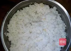 Illustration of how to make egg fried rice 1