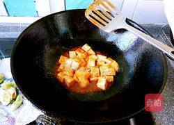 番茄豌豆烧豆腐的做法图解4