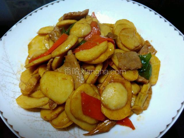 慈菇炒肉片