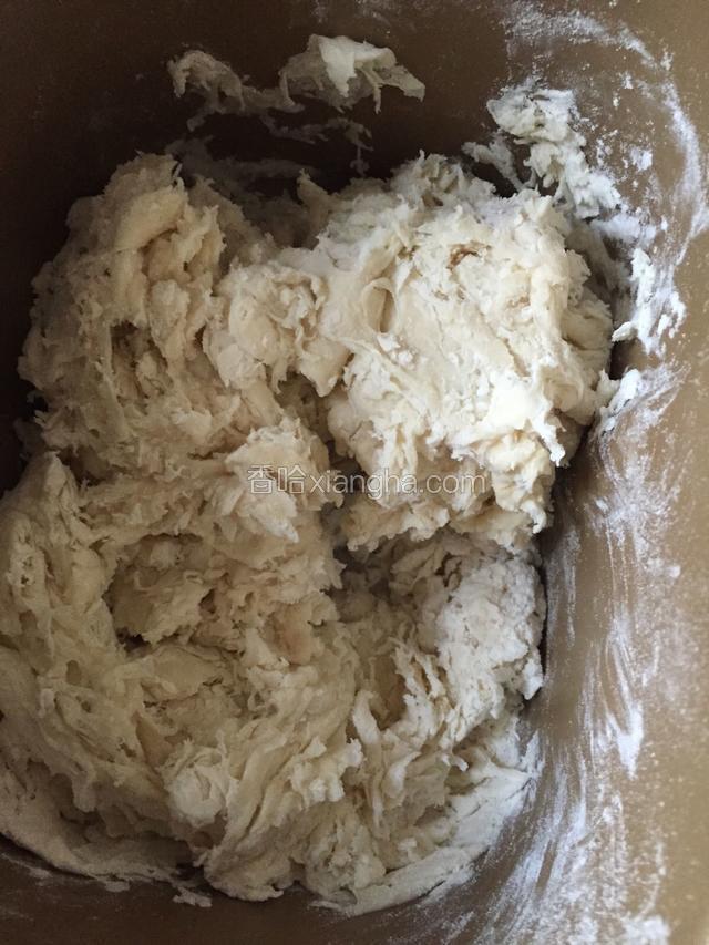 搅拌至无干粉状态。冷藏半小时。