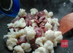 香肠炒花菜的做法图解9