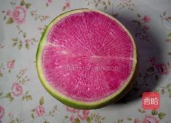 糖醋红心萝卜花的做法图解1