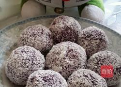 草莓椰蓉紫薯球的做法图解6