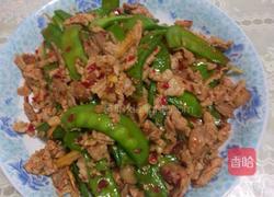 肉炒扁豆的做法图解5