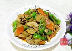 口蘑炒肉片的做法图解11