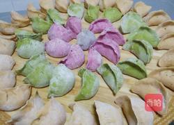 彩色素水饺的做法图解12