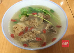 野生大花菇煲排骨汤的做法图解4