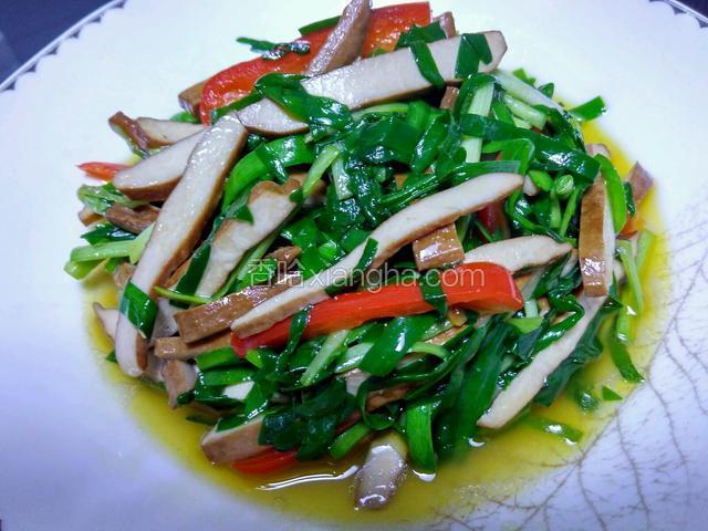 韭菜炒香干