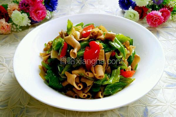 青椒炒鸭肠