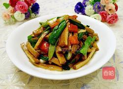 青蒜炒香干的做法图解9