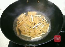青蒜炒香干的做法图解3