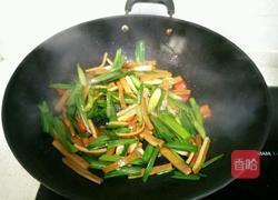 青蒜炒香干的做法图解7