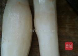 肉片松蛾炖山药的做法图解1