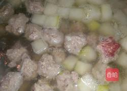 肉丸冬瓜汤的做法图解6