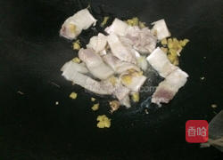 猪肉炒头菜丝的做法图解4