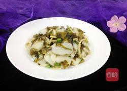 雪菜炒年糕的做法图解8
